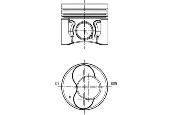 Piston, Audi, SEAT, Skoda, 116x95x90 mm, Kolbenschmidt 40421600
