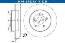 Disc frana Toyota c-hr/camry/Corolla/rav 4 1,2-2,5 16- TRW pentru Lexus, Toyota - 24.0112-0228.1