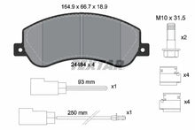 Set placute frana, frana disc Textar pentru Ford - 2448401