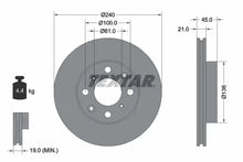 Disc frana, Honda Civic V Limuzina, Civic V Hatchback, Civic Vi Hatchback, Civic Vi Limuzina, Civic V Cupe, Ø240 mm, Textar 92077800
