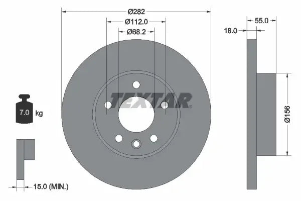 Disc frana Textar - 92083703