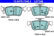 Set placute frana, frana disc TRW pentru Ford, Ford Usa - 13.0470-7346.2
