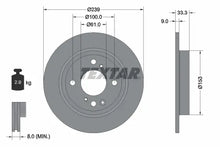 Disc frana, Honda Jazz, Ø239 mm, Textar 92333903