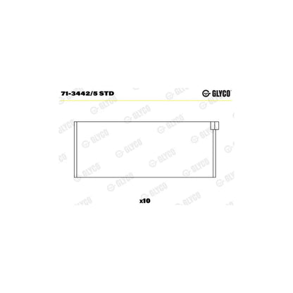 Cuzineti Biela Glyco - 71-3442/5 STD