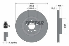 Disc frana Textar - 92046803