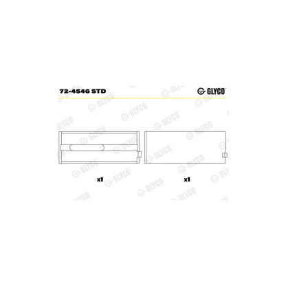 Cuzineti Glyco 40 mm 12 mm - 72-4546 STD