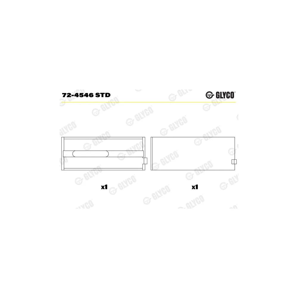 Cuzineti Glyco 40 mm 12 mm - 72-4546 STD