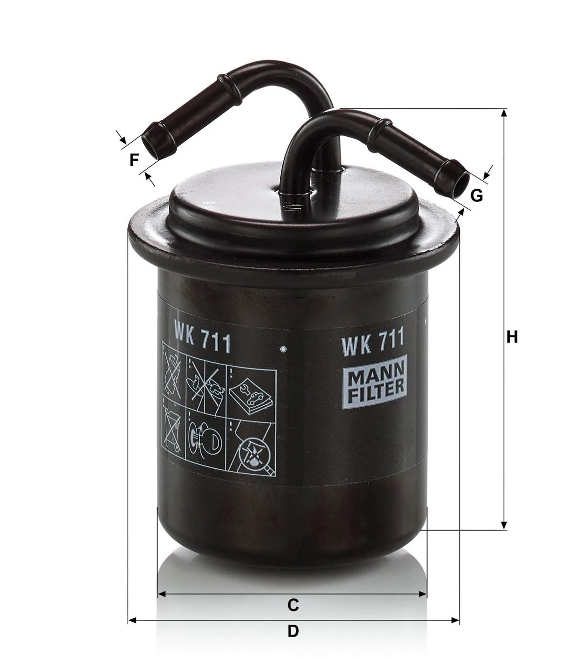 Filtru Combustibil MAN pentru Subaru Forester/Impreza/Legacy/Svx - WK711