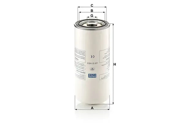Filtru aer comprimat -Filter, 318x149x150 mm, Mann LB131453
