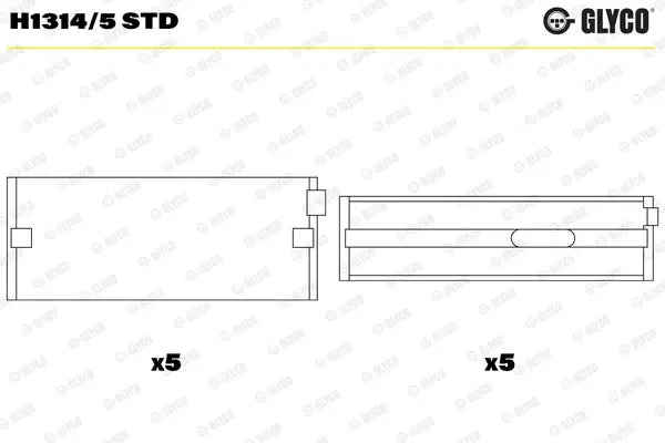 Cuzineti, arbore cotit Glyco - H1314/5STD