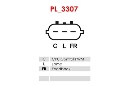 Regulator alternator, 138x82x76 mm, AS-PL ARE3098