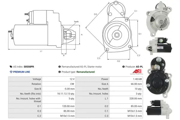 Starter As-Pl - S0550PR