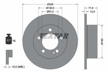 Disc frana, Nissan, Renault, Opel Master Iii Platou, Sasiu, Movano B Caroserie, Movano B Platou, Master Iii Caroserie, Ø305 mm, Textar 92228800