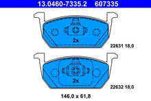 Set placute frana, frana disc TRW - 13.0460-7335.2