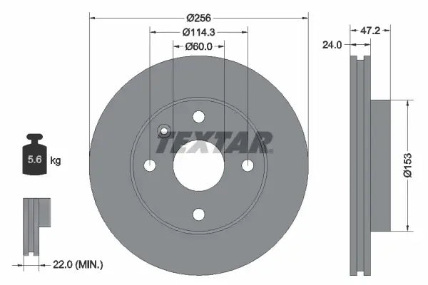 Disc frana Textar - 92133600