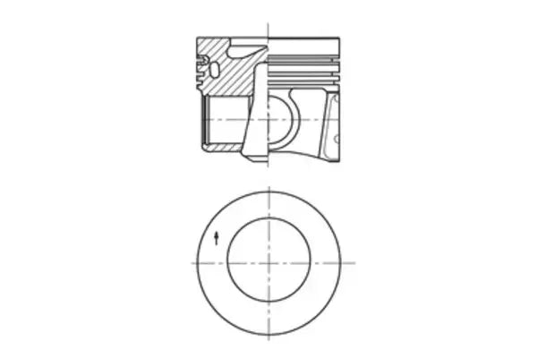 Piston, Audi, SEAT, Skoda, 116x93x89 mm, Kolbenschmidt 41708600