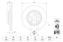 Disc frana Bosch pentru Tesla - 0986479G54