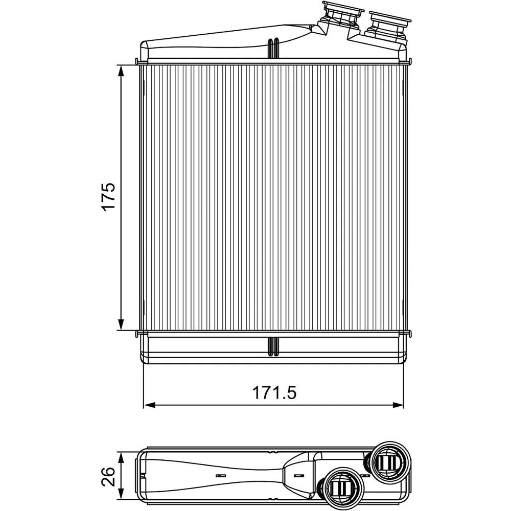 Radiator Apa Valeo pentru Land Rover Discovery Sport/Freelander 2/Range Rover, Volvo S60 - 811512