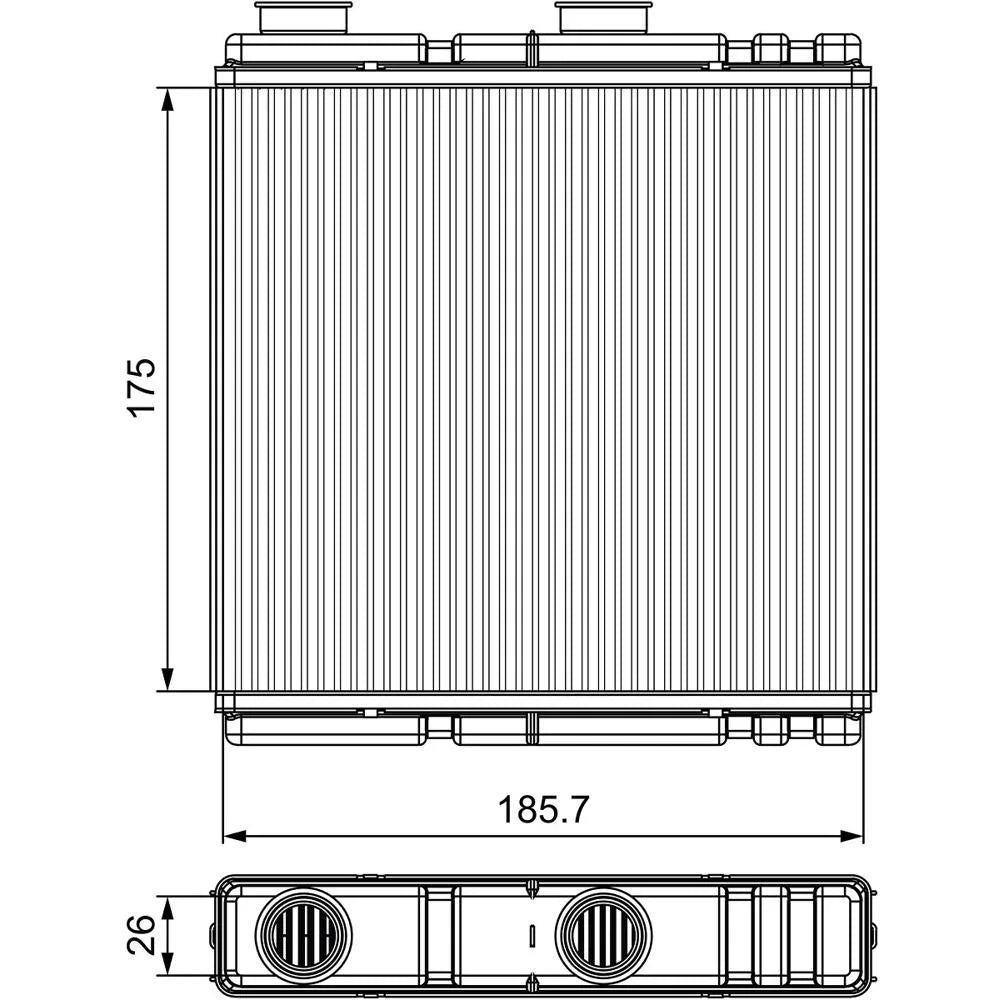 Radiator Apa Valeo pentru Renault Clio/Laguna Cupe/Laguna - 811543