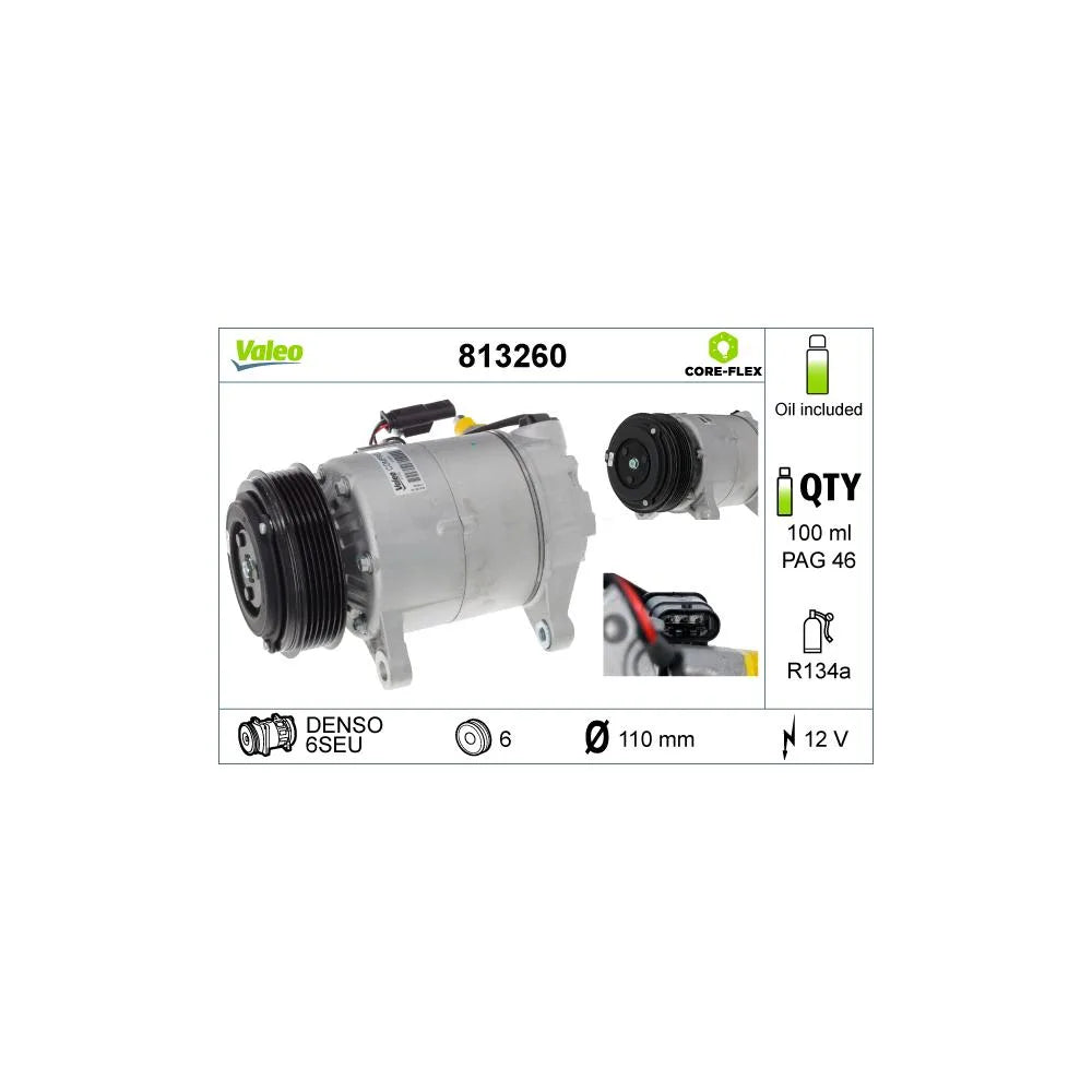 Compresor Auto Valeo pentru BMW 2 Active/2/2 Cupe/2 Gran/5, Mini - 813260