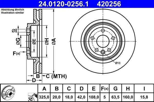 Disc frana TRW pentru Jaguar, Land Rover - 24.0120-0256.1