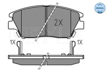Set placute frana, frana disc Meyle pentru Ssangyong - 0252259018