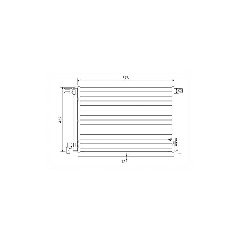 Condensator, Climatizare Valeo - VAL822609