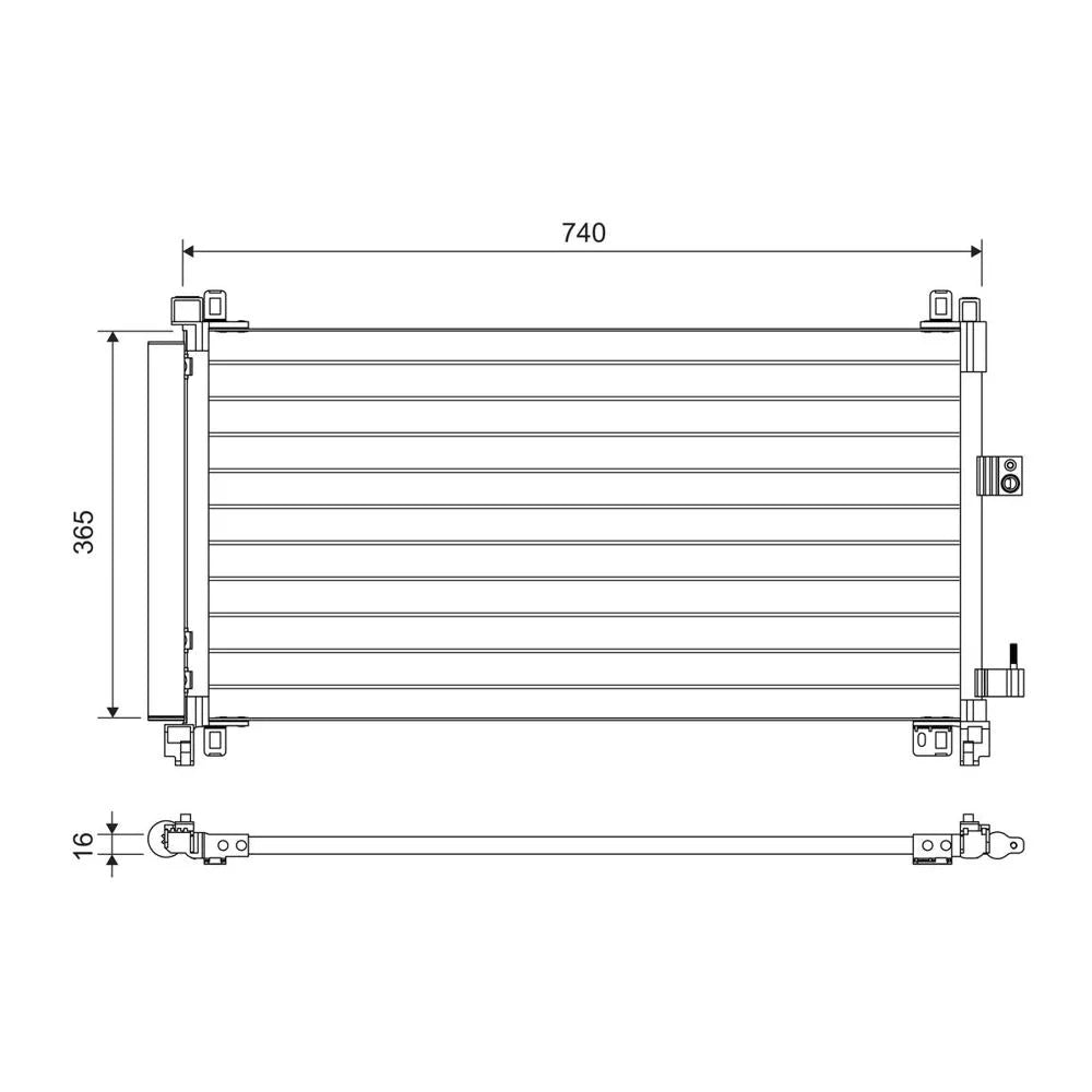 Aer Conditionat Auto Valeo pentru Citroen C5/C6, Peugeot 407 Cupe/508 - 822703
