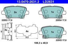 Set placute frana, frana disc TRW pentru Opel - 13.0470-2631.2