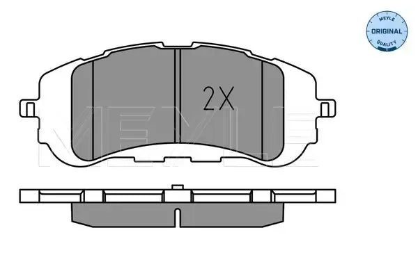Set placute frana disc, Citroen, Opel, Peugeot, Toyota, 166x103x78 mm, Meyle 0252589518