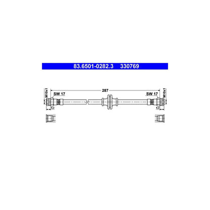 Kit Frane ATE pentru Fiat Stilo/Stilo Multi - 83.6501-0282.3