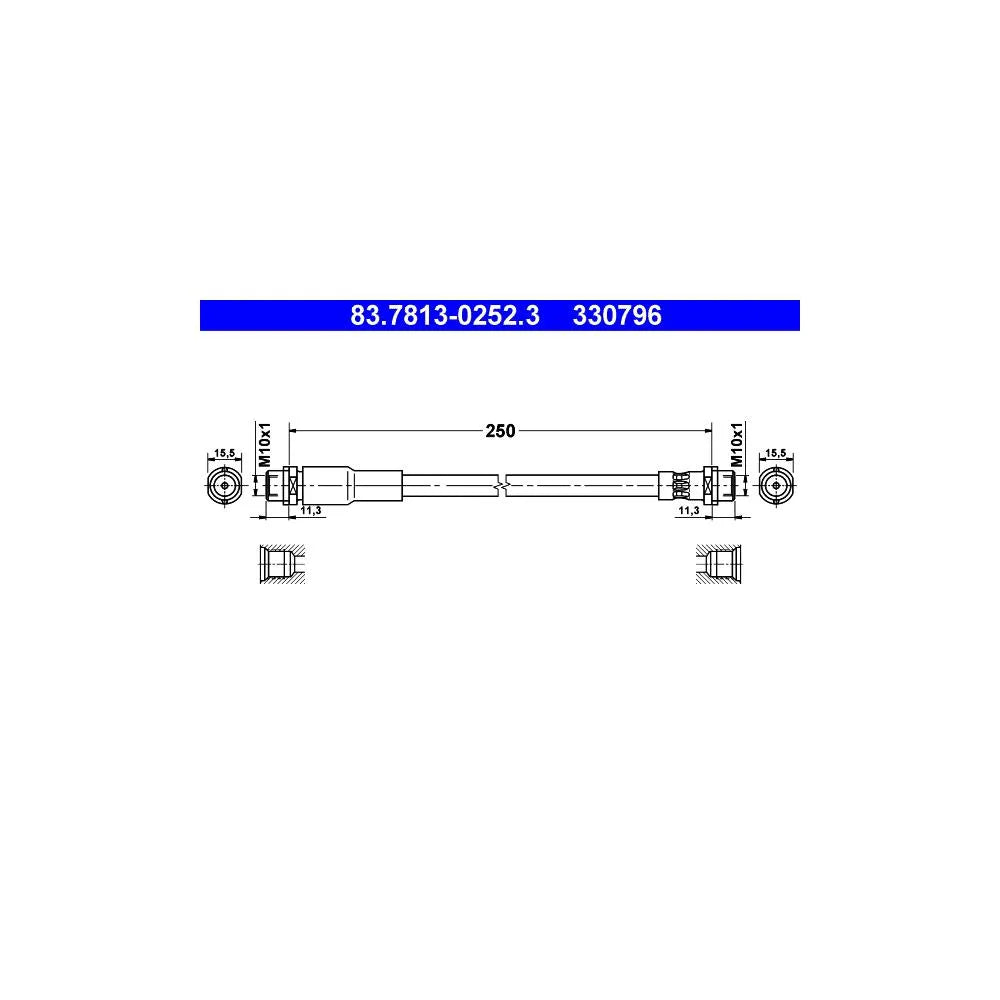Kit Frane ATE pentru Audi 200/V8 - 83.7813-0252.3
