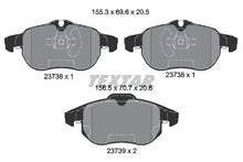 Set placute frana, frana disc Textar - 2373807