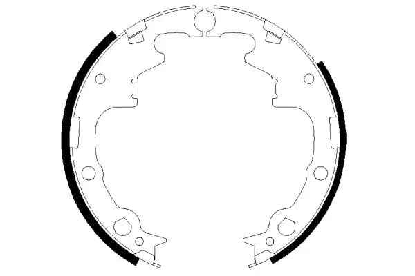 Set saboti frana, Jeep, Chrysler, Plymouth, Dodge Cherokee, Grand Cherokee, Voyager, Wrangler, Comanche, 300x200x108 mm, Textar 91056500