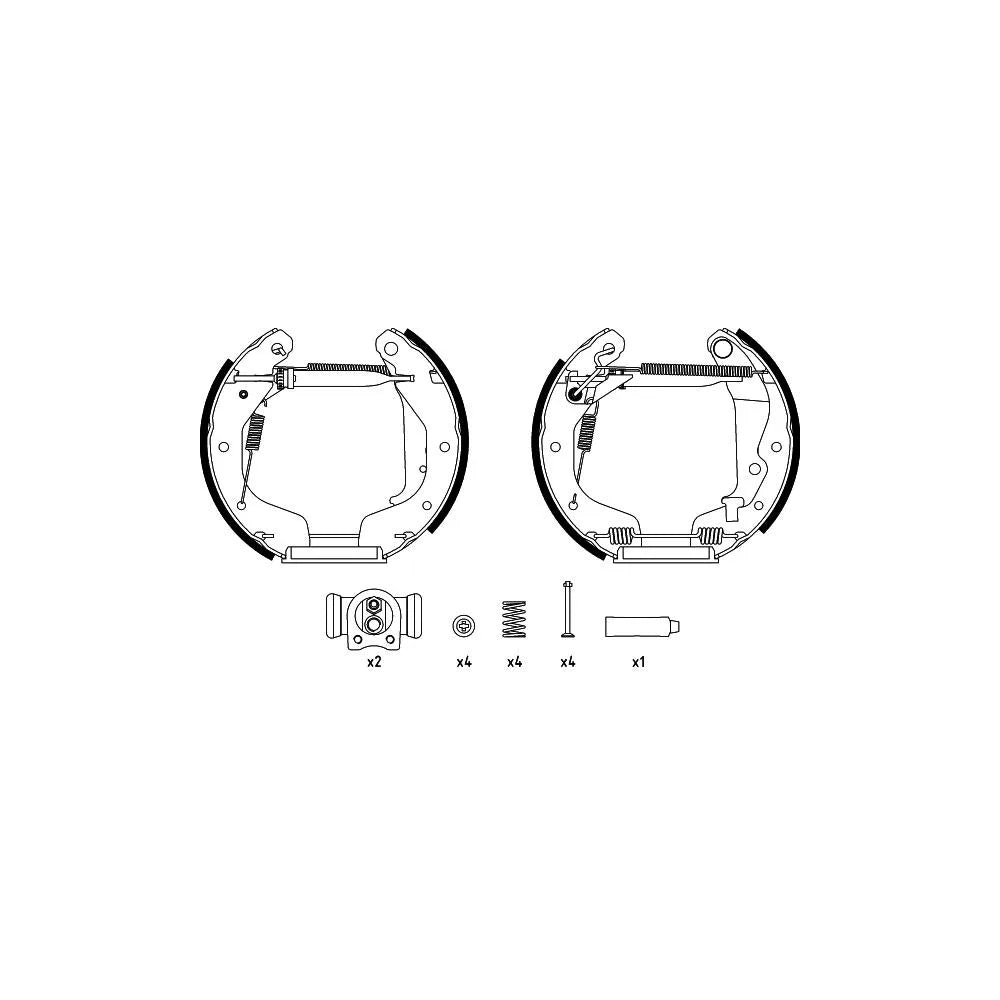 Set Saboti Frana Textar pentru Chevrolet Aveo Kalos/Aveo/Spark, Daewoo Kalos - 84062500