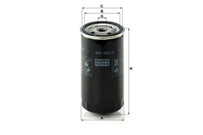 Filtru combustibil -Filter, Rover, Land Rover, MG Freelander, Mg Zt, Mg Zt- T, 75, 75 I Tourer, Freelander I Soft Top, Mann WK8458