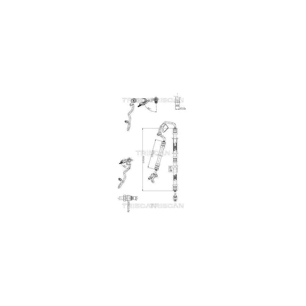 Furtun Servodirectie Db W211 2,2Cdi 02-09 Triscan - 8516 23009