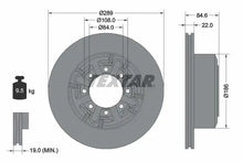 Disc frana Textar pentru Iveco - 93089600