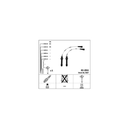 Alte Cabluri Auto NGK pentru Mazda 323 F/323 S - 8647