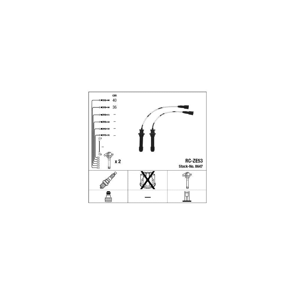 Alte Cabluri Auto NGK pentru Mazda 323 F/323 S - 8647