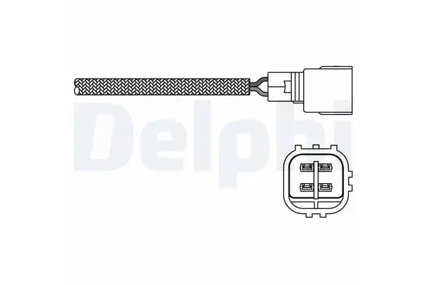 Sonda lambda, Toyota, 158x58x52 mm, Delphi ES2026812B1