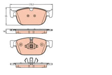 Set placute frana disc, Polestar, Volvo, TRW GDB2153