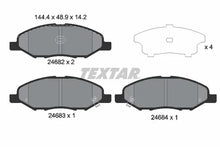Set placute frana, frana disc Textar pentru Nissan - 2468201