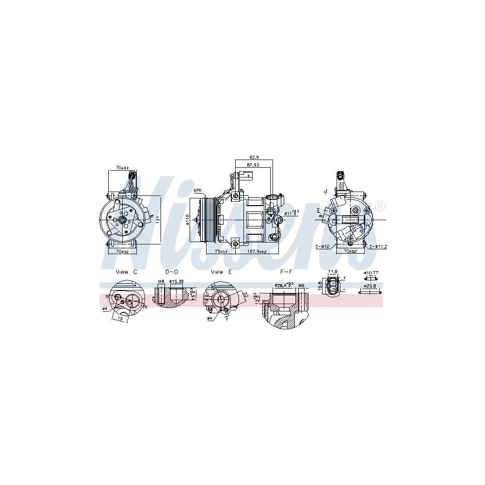 Compresor Auto Nissens - 891034
