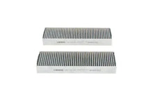 Filtru aer habitaclu, Abarth, Alfa Romeo, Citroen, Fiat, Lancia, Opel, Peugeot, 263x94x70 mm, Bosch 1987435608