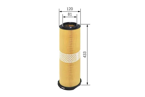 Filtru aer, Mercedes-Benz, 453x136x124 mm, Bosch F026400205
