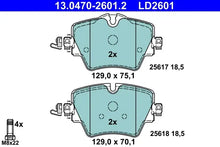 Set placute frana, frana disc TRW - 13.0470-2601.2