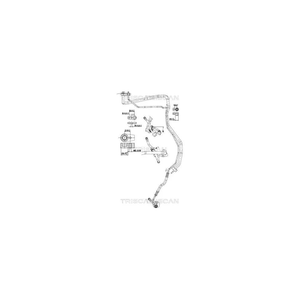 Furtun Climatizare Ford Transit 1.5Tdci 13- Triscan - 9010 16046