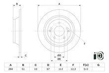 Disc frana, Kg Mobility, Ssangyong, 396x321x62 mm, Bosch 0986479H11