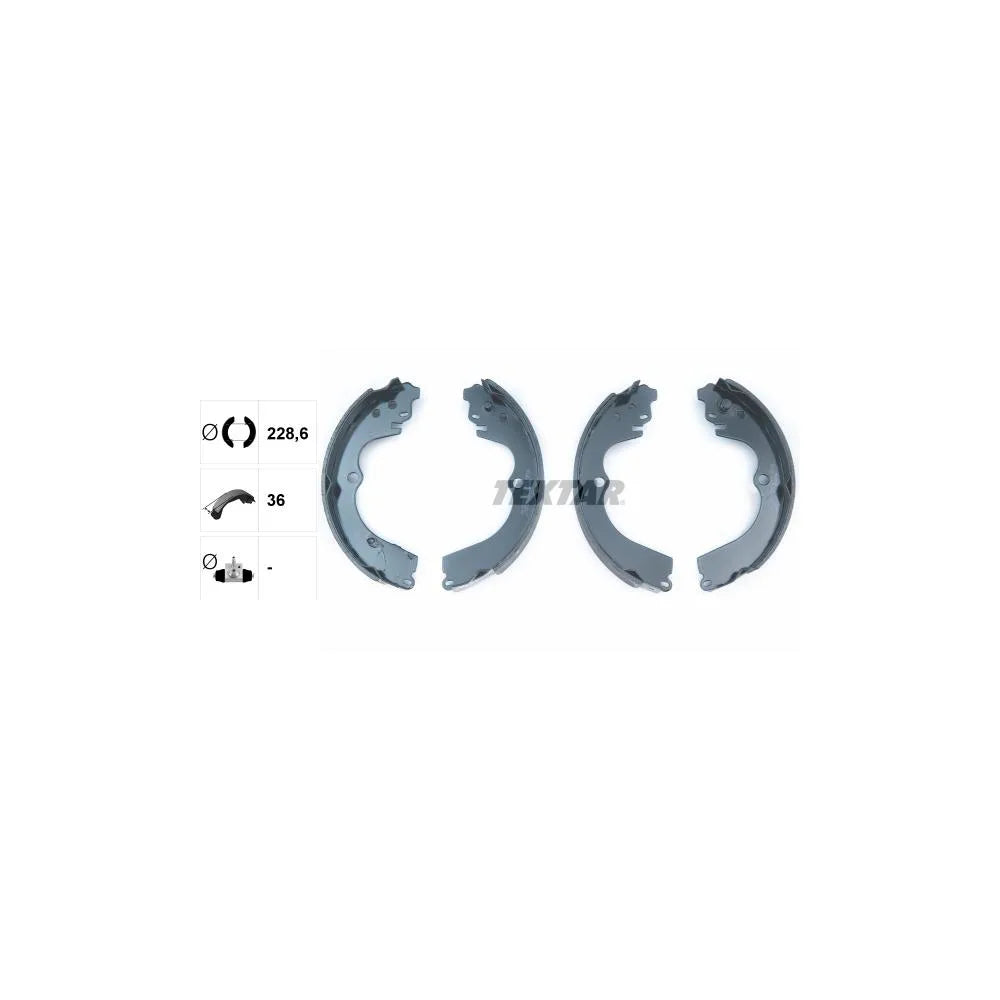 Set Saboti Frana Textar pentru Subaru Forester/Impreza/Impreza Cupe/Legacy - 91045901